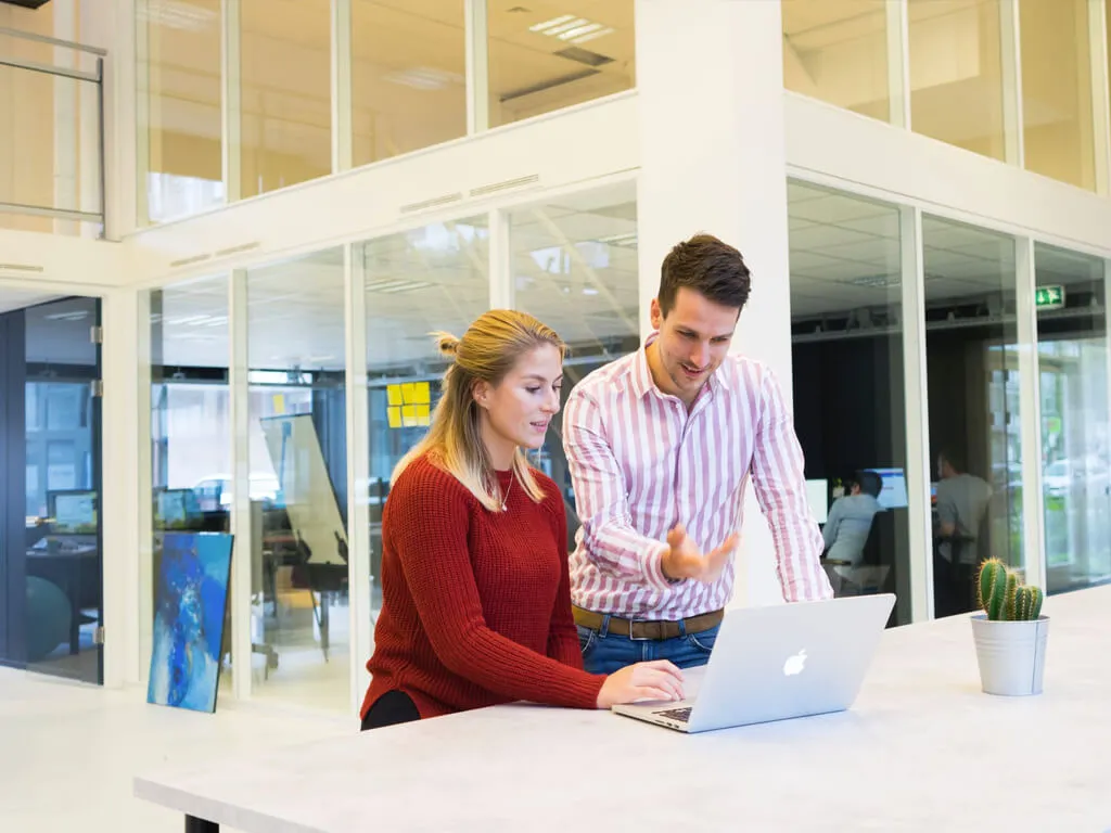 Digital agency office team at work