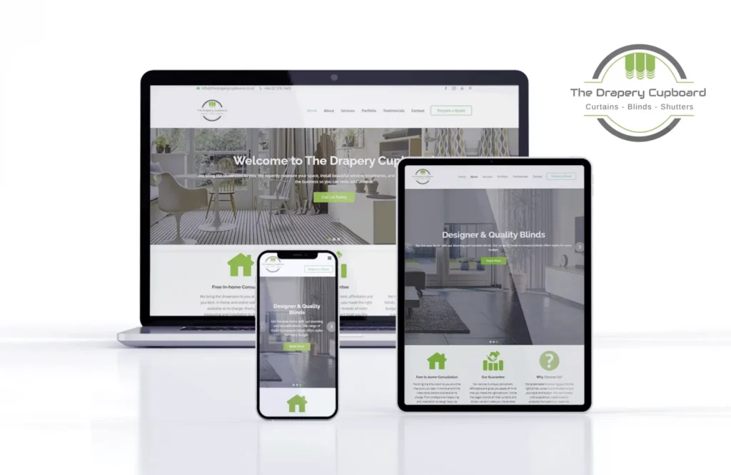Responsive business website designed by Wisdom Digital