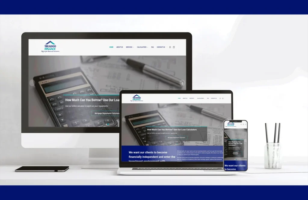 Professional services website design