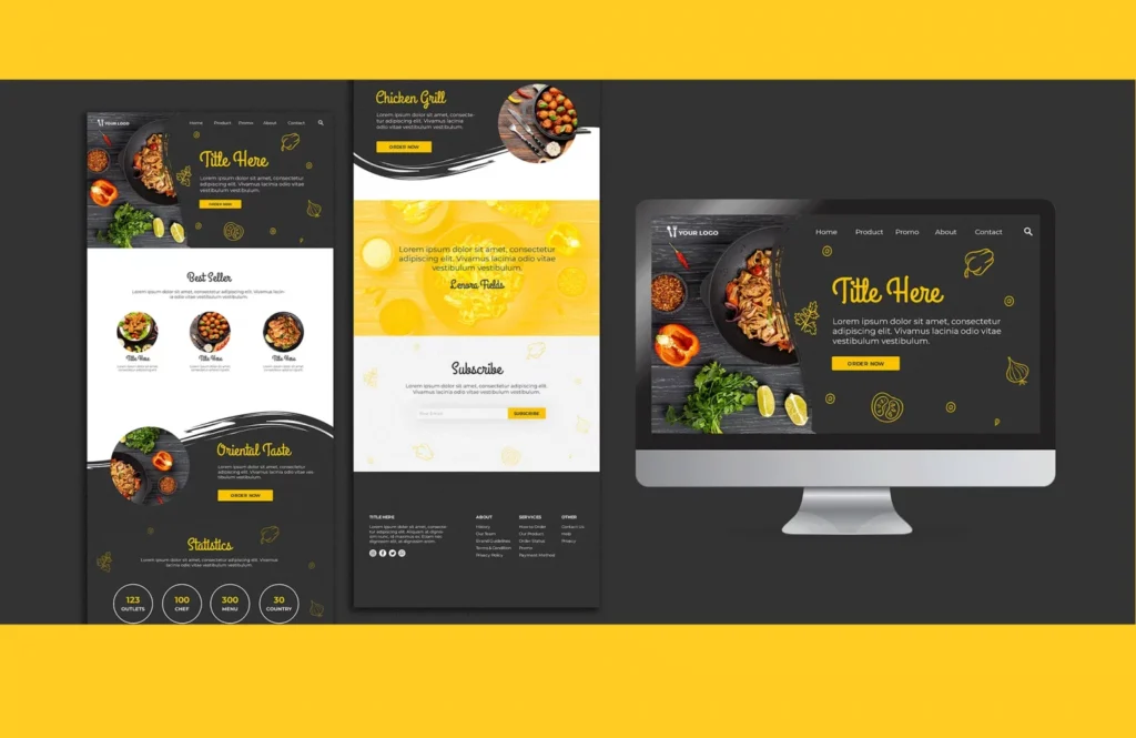 Hospitality website design